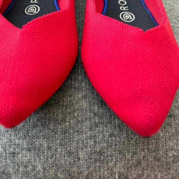 Rothy's Red Pointed Flats - Picture 6 of 15